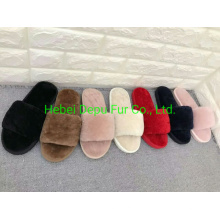 Ladies Sheepskin Indoor Slippers From Chinese Factory